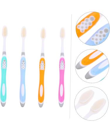 Minkissy 4-Piece Ultrafine Soft Toothbrush Set for Kids | Travel-Friendly Children's Toothbrushes for Gentle Care - Buy Online on GoSupps.com