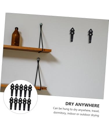 Cabilock 20 Pcs Hook up Wall Mounted Coat Hooks Rustic Coat Hooks Rustic Hanger Robe Hook Bag Hook Porch 7X4CMx2pcs Blackx2pcs - Buy Online on GoSupps.com