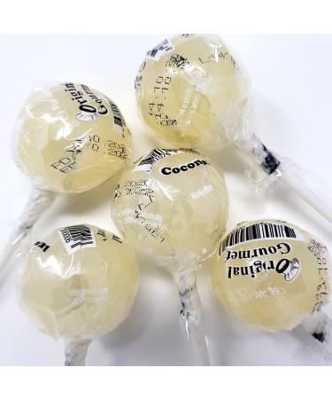 COCONUT LOLLIPOPS (INDIVIDUALLY WRAPPED) FROM ORIGINAL GOURMET (10 COUNTS)