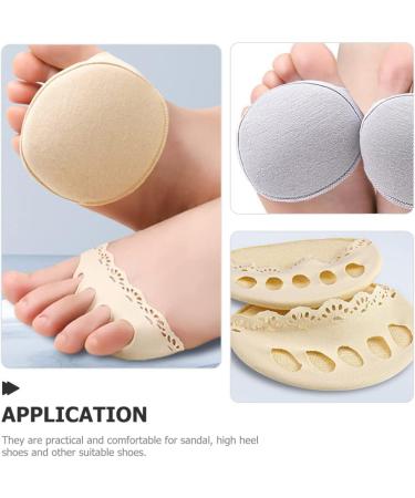 Buy Healvian Tabi Socks - 2 Pairs High Heel Half Socks with Forefoot Pad | Women's Soft Cotton Heel Protector Pads for Comfort & Style - Buy Online on GoSupps.com