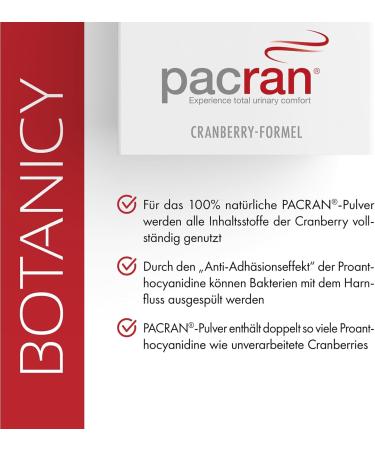 Botanicy Cranberry + D-Mannose Tablets - Supports Bladder & Urinary Health - 180 Count with Pacran Powder Vitamin C D3 Pumpkin Seeds & Dandelion Root - Buy Online on GoSupps.com