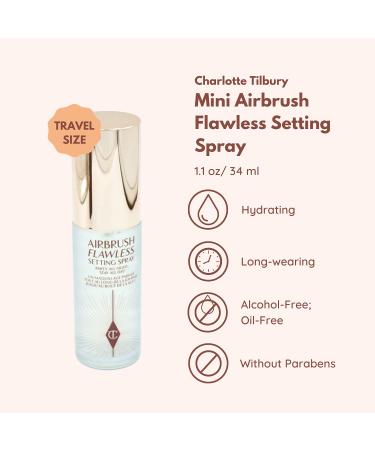 Charlotte Tilbury Airbrush Flawless Setting Spray 1.1 FL oz / 34 ml - Pack of 1 - Buy Online on GoSupps.com