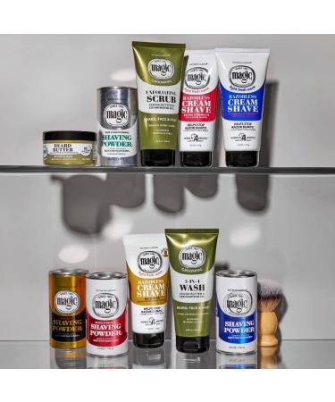 Softsheen-Carson Magic Men's Exfoliating Face Scrub - Cocoa Butter & Cedarwood Oil for Beard, Skin & Scalp - 6.8 fl oz - Buy Online on GoSupps.com