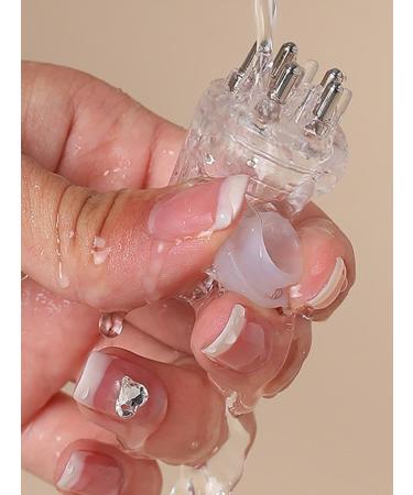2 Pcs Hair Oil Applicator Bottle Hair Scalp Applicator Portable Liquid Oil Dispenser Root Comb Applicator Bottle Mini Hair Raising Solid Hair Massage Tool Scalp Massage Comb With Roller Ball 1/2 Pcs White+gray - Buy Online on GoSupps.com