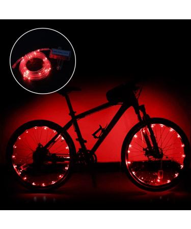 RECORA 2 Tire Pack LED Bike Wheel Lights - Ultra Bright Waterproof Spoke Lights for Night Riding - Red - Buy Online on GoSupps.com