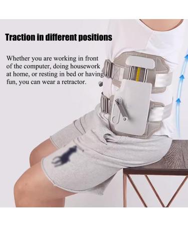 RKXKJ Lumbar Spine Decompression Tractor - 450 N Traction for Effective Spine Stretching & Correction | International Shipping - Buy Online on GoSupps.com