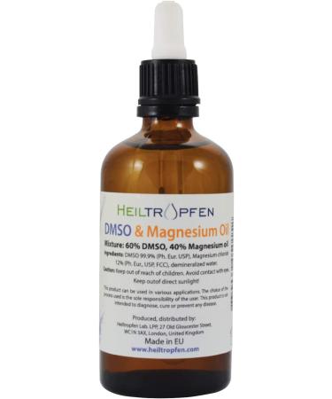 Dr. Hartmut Fischer DMSO & Magnesium Oil Mixture - Pharmaceutical Grade, High Purity, Low Odor (3.4 Oz) - Buy Online on GoSupps.com