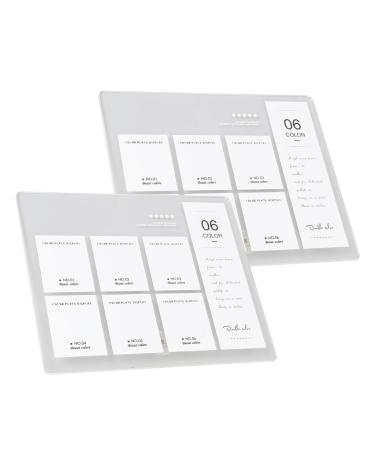 6 Color Acrylic Nail Art Display Board Sample Stand Holder for Nail Art Design with Perfect Presentation