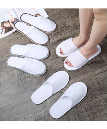 Buy Disposable Spa Shoes - 2 Pairs of Foldable White Hotel Slippers for Guests & Travel - Buy Online on GoSupps.com