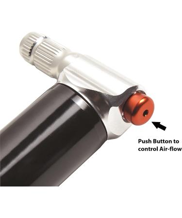 UNICHE Pro CO2 Inflator with Cartridge Storage Canister | Fits Presta and Schrader Valve | Bicycle CO2 Pump for Road and Mountain Bikes - Silver - Buy Online on GoSupps.com