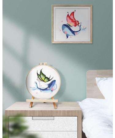 Embroidery Stitch Practice Kit - 4 Sets Butterfly & Whale Designs for Beginners | Includes Cloth, Hoops, Threads | Learn Embroidery Skills - Buy Online on GoSupps.com