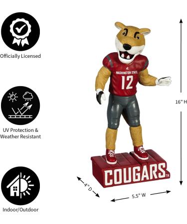 Buy Evergreen NCAA Washington State Cougar Tiki Totem - Unique Home Decor for Fans - Fast International Shipping - Buy Online on GoSupps.com