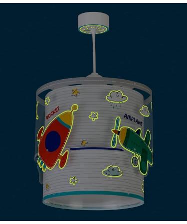 Dalber Children's Pendant Ceiling Lamp - Colorful Baby Travel Cars & Planes - E27 - Perfect for Kids' Room - Buy Online on GoSupps.com