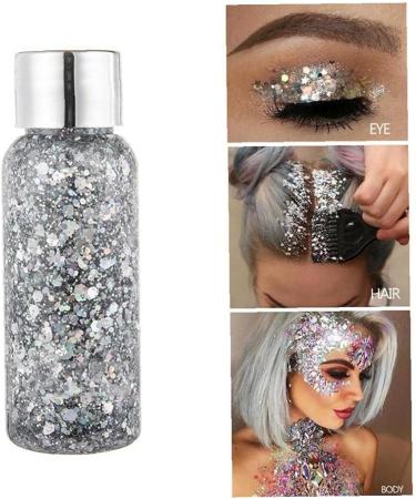  TOSSPER Eye Glitter Hair Styling Face Glitter Gel Art Flash Heart Loose Cream for Festival Party Decoration - Buy Online on GoSupps.com