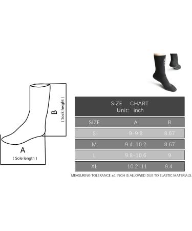 Dizokizo 3mm Neoprene Wetsuit Socks for Men Women - Thermal Anti-Slip | Snorkeling, Swimming, Surfing, Kayaking, Diving - Large - Buy Online on GoSupps.com