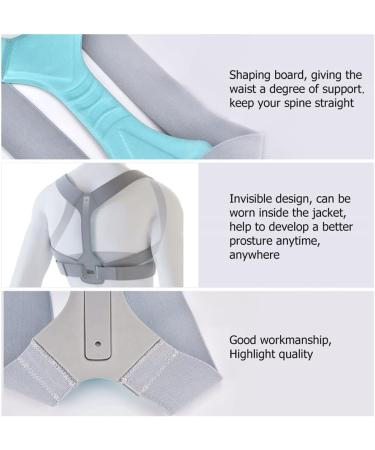 Back Posture Corrector Belt - Clavicle & Spine Support for Slouching - Unisex Gray | Improve Posture & Comfort - Buy Online on GoSupps.com