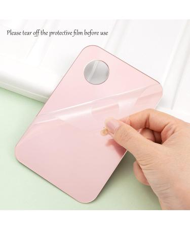 Makeup Spatula and Palette Set - Picasso Spatula & Korean Nail Art Mixing Plate for Foundation, Eyeshadow, and Nail Polish - Pink - Buy Online on GoSupps.com