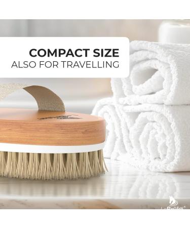 Lebr ke Dry Brush Bath Brush - With Practical Storage Bag - Perfect for Removing Dead Skin - Exfoliating Body Brush Exfoliating Brush - Buy Online on GoSupps.com