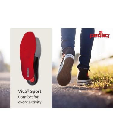 Pedag Viva Sport Insoles 47 EU - Premium Red Comfort for Active Feet | International Shipping Available - Buy Online on GoSupps.com