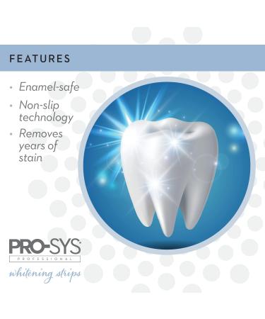 PRO-SYS Whitening Strips Kit - Sensitive Teeth Whitening Stain Remover 28 Strips for Effective Teeth Whitening - Buy Online on GoSupps.com