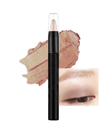 YUPZAR 1 piece multifunctional eye shadow pen matte highperformance eye shadow stylo with colored pearl shimmer eyeliner waterproof 1 pen is versatile golden brown
