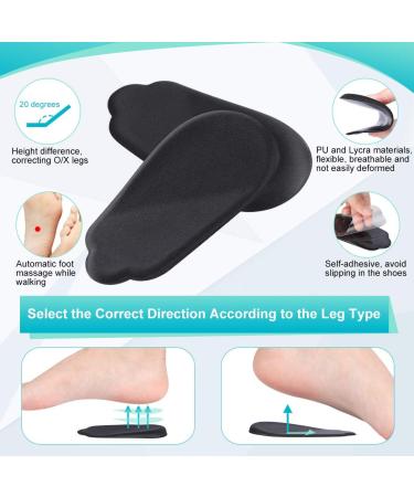 Haofy Gel Heel Pillow for Heel Spurs - 2 Pairs Orthopedic Insoles for Achilles Support - Over Supination & Pronation - Black (4 Pack) - Buy Online on GoSupps.com
