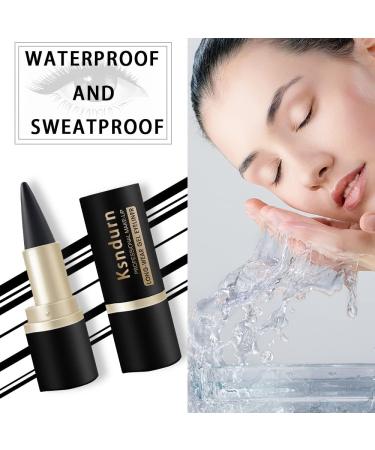 Black Eyeliner Pencil Ksndurn 2 PCS Gel Eyeliner - Matte Quick-dry Eyeliner Pencil/Cream Eyeliner Tool Smudge Proof and Waterproof Eyeliner Pencil - Buy Online on GoSupps.com