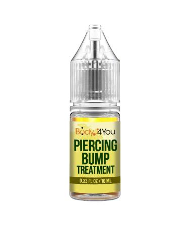BodyJ4You Piercing Bump Aftercare Treatment | Skin Mark Removal Keloid Soothing | Ear Lobe Tragus Nose Lip Nipple | Natural Solution Oil Drops Bottle | 0.33 Fl Oz (10ml)