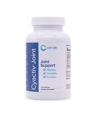 Cerule Cyactiv Spirulina Support Supplement Natural Joint and Muscle Comfort Formula for Mobility Energy and Whole-Body Wellness Cellular Protection with Antioxidants 60 Vegetarian Capsules Cyactiv Joint Support