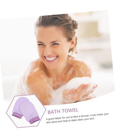 2pcs Healeved Double-Sided Face Scrubber Gloves for Women - Exfoliating Loofa Gloves & Shower Sponges for Bath Towels Massage - Buy Online on GoSupps.com