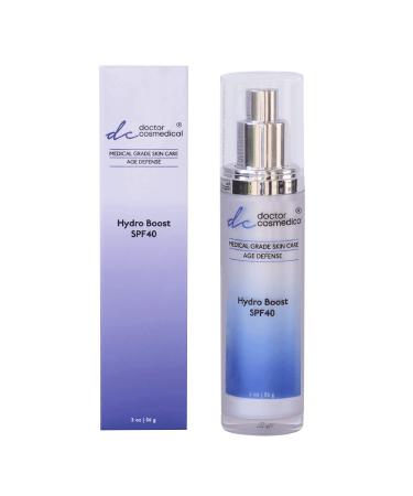 Hydro Boost Broad Spectrum SPF 40 | Anti-Aging Sunscreen and Moisturizer | A Perfect Face Moisturizer with SPF 40 | Contains Zinc Hyaluronic Acid Apple Extract & Plankton | 2oz/50G