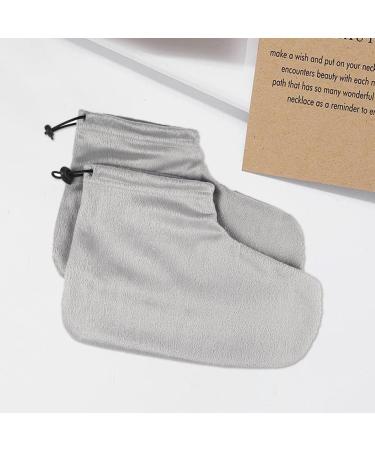 1 Paire Paraffine Cire De Baignade Couvertures De Pieds Lavables Spa Main Rose Protection Mitanche Isol e Chaude pour Les Soins De Cire Gris - Buy Online on GoSupps.com