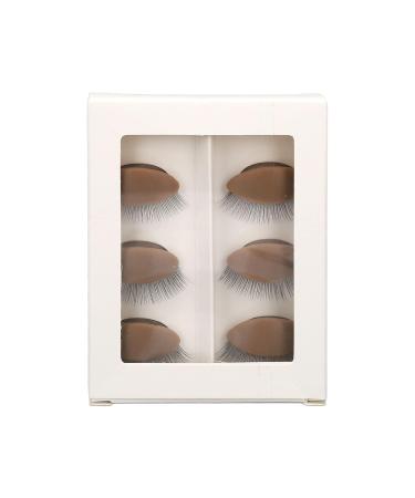 Replacement Eyelids - Double Layer Silicone 3 Pairs for Eyelash Training | Safe & Reusable (Brown) - Ideal for Beginners - Buy Online on GoSupps.com