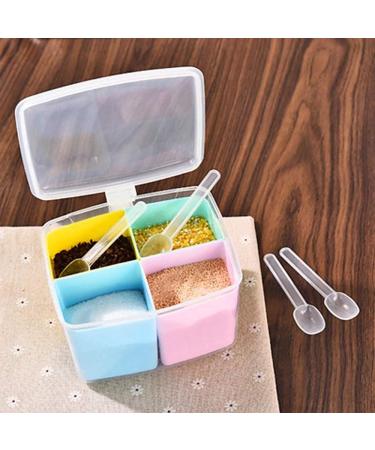 WALFREW Plastic Divided Spice Jars Creative Seasoning Spice Sugar Box Spice Box Kitchen Seasoning Accessories Jar(B) - Buy Online on GoSupps.com