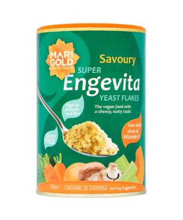 Marigold Natural Super Yeast Flakes Vit D & B12 Engevita 100g