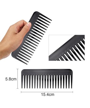 Luoshapucy Wide Tooth Antistatic Hair Comb - Perfect Hair Styling Tool for Men & Women | Durable & Versatile Black Crest - Buy Online on GoSupps.com