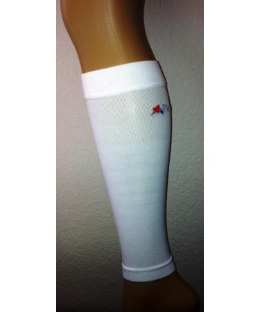 Compression Calf Sleeve - White/White - X-Large