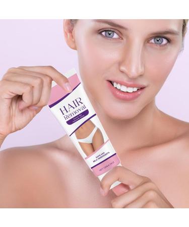 Hair Removal Cream Skin Lotion with Squeegee 120g - Hair Removal Cream for Pubic Area | For Intimate Area Legs Underarms Back and Bikini Lines - Buy Online on GoSupps.com
