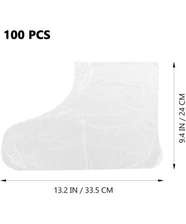 Milists Disposable Transparent Plastic Boot Covers - 100 Pieces for Paraffin Wax Therapy & Spa Treatments - Buy Online on GoSupps.com