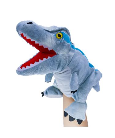 lilizzhoumax Simulation Velociraptor Hand Puppet Plush Toy Stuffed Animal Plush Dinosaur Cute Role-Playing Child Interactive Early Education Toys Home Decoration Animal Toys Gift for Kids