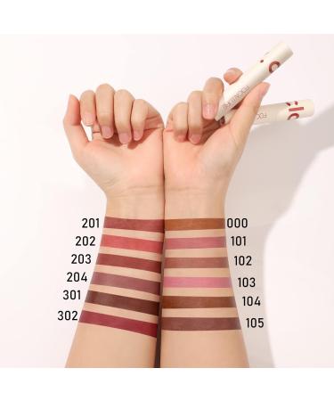 FOCALLURE Velvet Matte Liquid Lipstick - Terra Cotta 201 | Satin-Finish High Pigmented Lip Color | Lightweight & Quick-Drying Formula for Cheeks and Lips - Buy Online on GoSupps.com