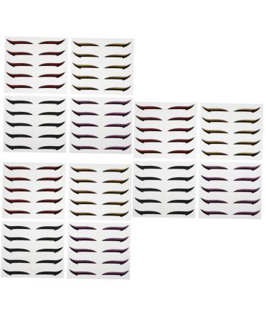 Healvian 60 Pairs Eyeshadow Stickers Eyelid Strips Double Sided Tape Eyeliner Makeup Stickers Glue