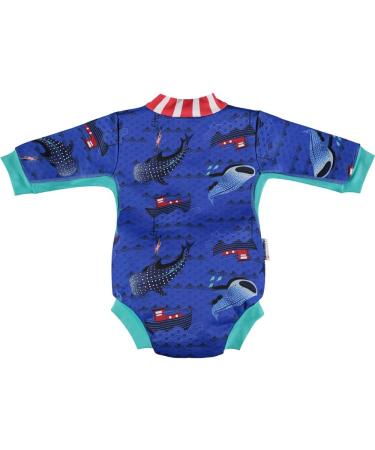 Baby Cosy Recycled Newborn Swimsuit with Leakproof Swim Nappy, Whale Shark Print | 6-12 months - Buy Online on GoSupps.com