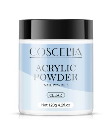 COSCELIA Powder For Transparent 120g for 3D nail extensions no lamp required A01-036