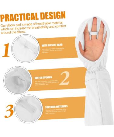 VALICLUD 1 Paire Manchons de Bras Uv pour Adultes de Protection L g res Respirantes pour Cyclisme Activit s de Plein Air Blanc - Buy Online on GoSupps.com