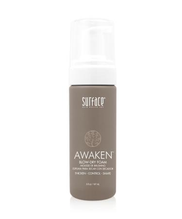 Surface Hair Awaken Thickening Blow Dry Foam Protect Strengthen Fine & Fragile Hair 5 Fl. Oz.