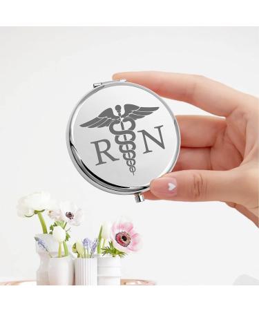 KEYCHIN Registered Nurse Pocket Mirror RN Nurse Gifts Compact Makeup Mirror For RN Nurse Graduation Rn Mirror - Buy Online on GoSupps.com