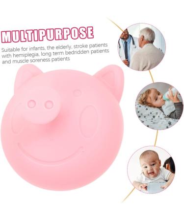 Minkissy Baby Mucus Removal Tool | 2-Piece Sputum Extractor for Toddlers | Silicone Burping Helper & Digestion Aid - Cartoon Pink 8.4x7.7cm - Buy Online on GoSupps.com