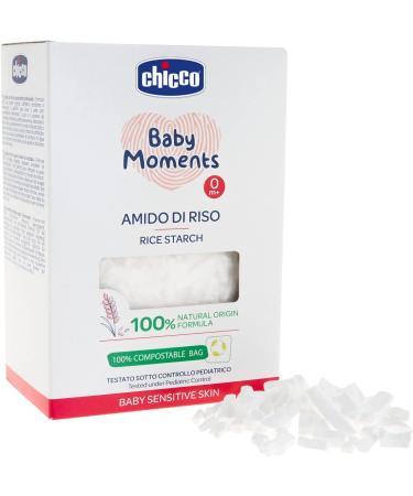 Chicco Baby Moments Amido di Riso Soothing and Refreshing Gentle Cleansing Without Irritating or Drying Skin Emollient Action Baby Bath Talcum Powder 250 g 0 Months+ - Buy Online on GoSupps.com