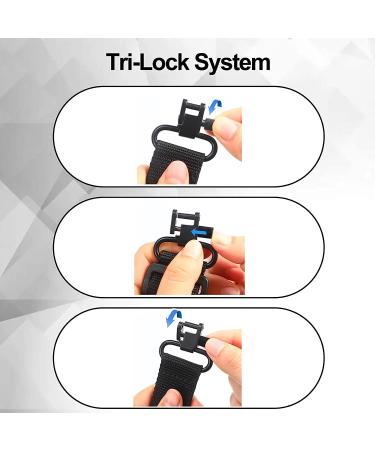 Anovo 10/22 Sling Attachments Mounts - Traditional Two Point Design - 1 Inch - Ruger Compatible - Buy Online on GoSupps.com